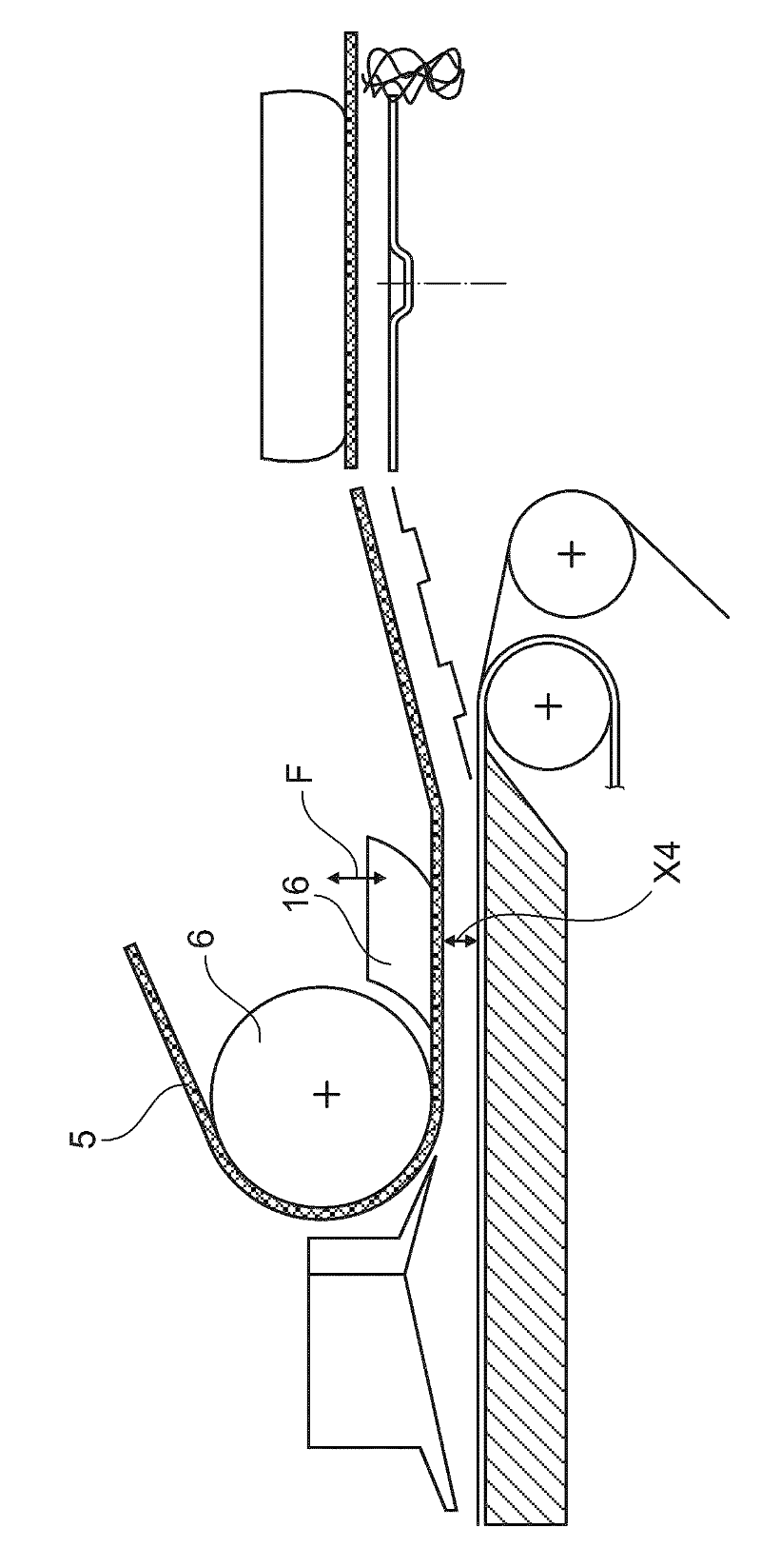 Device for producing rod-shaped articles from the tobacco processing industry