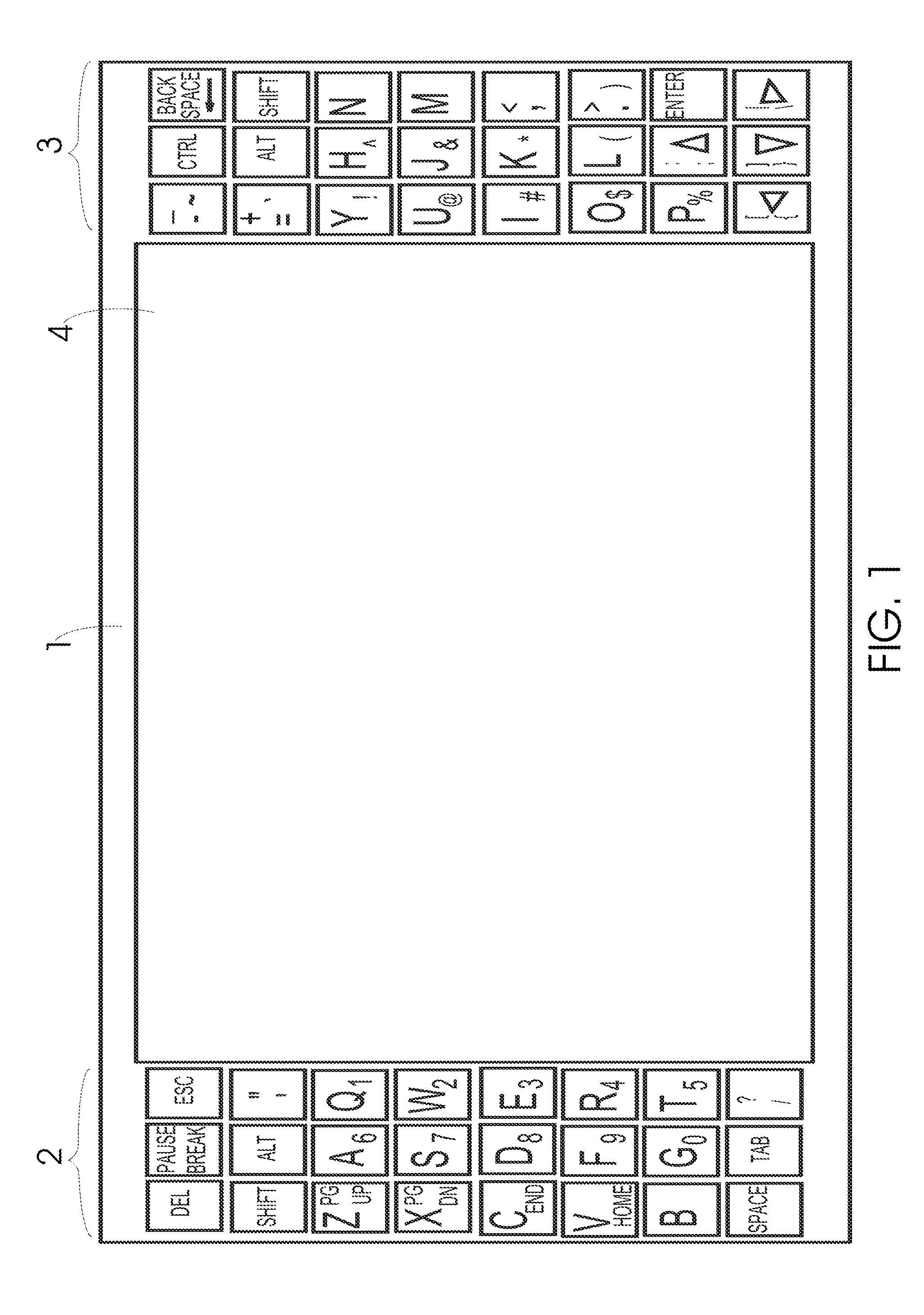 Keyboard and touchpad arrangement for electronic handheld devices