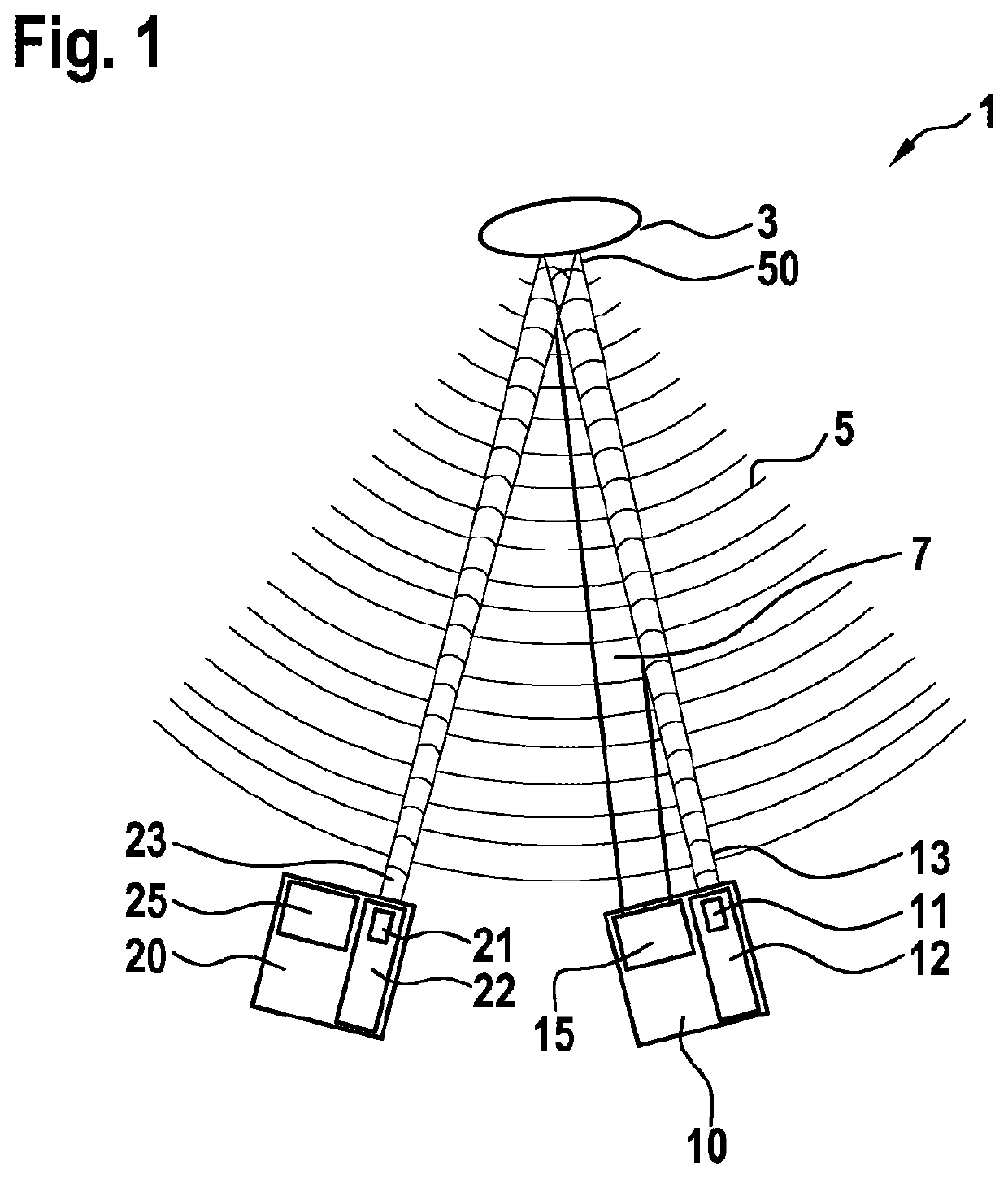 Lidar arrangement, vehicle, and robot comprising a lidar arrangement of this type