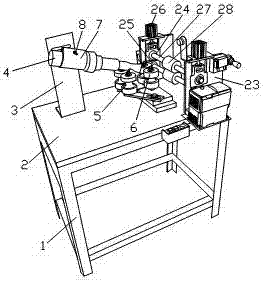 Thermal-insulation-pipe welding-forming device