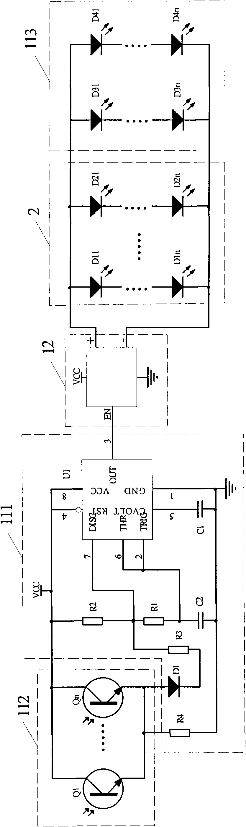 Bionic synchronous signal lamp and control circuit thereof