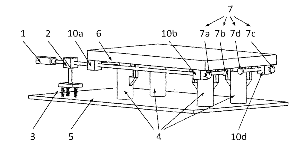 Magnetic suspension vibration isolation platform on basis of zero-position reference of springs and laser auto-collimation measurement