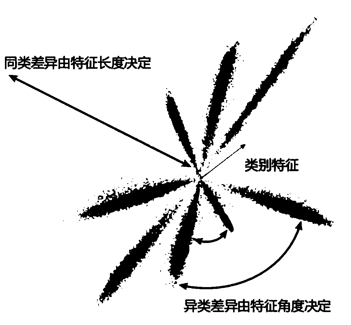 Fine-grained image classification method and device based on spherical features