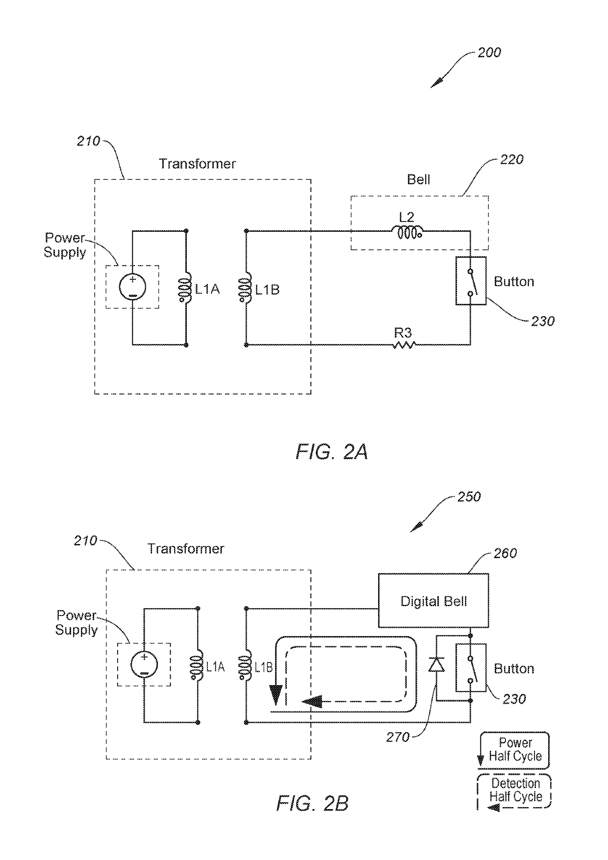 Doorbell system with pulse-driven boost rectifier