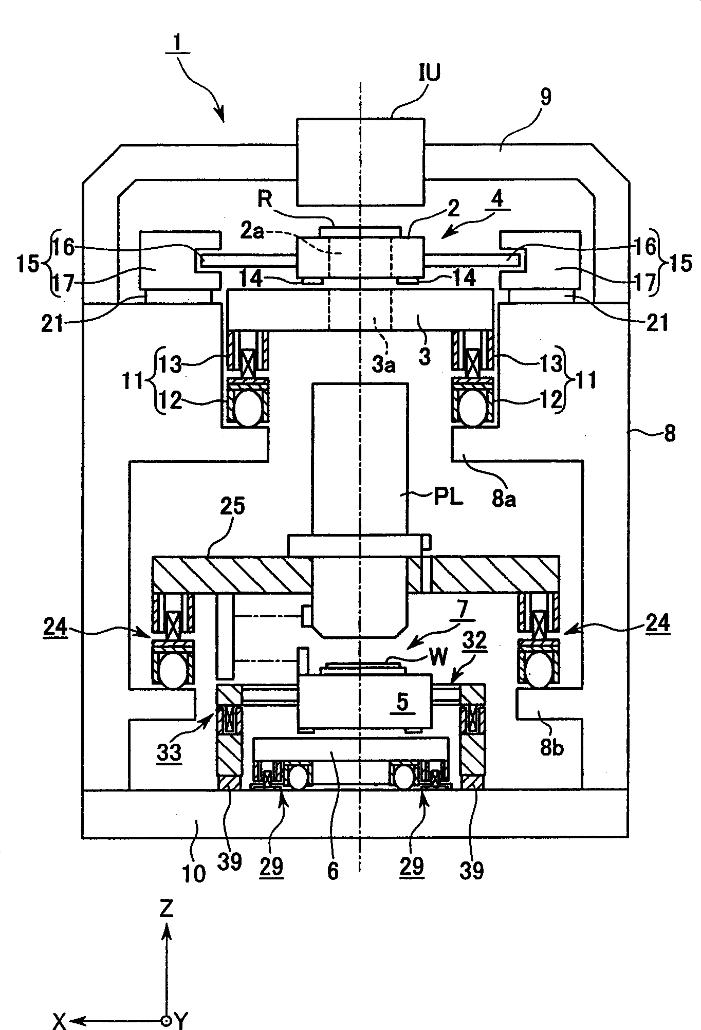 Substrate, stage device, method of driving stage, exposure system and exposure method