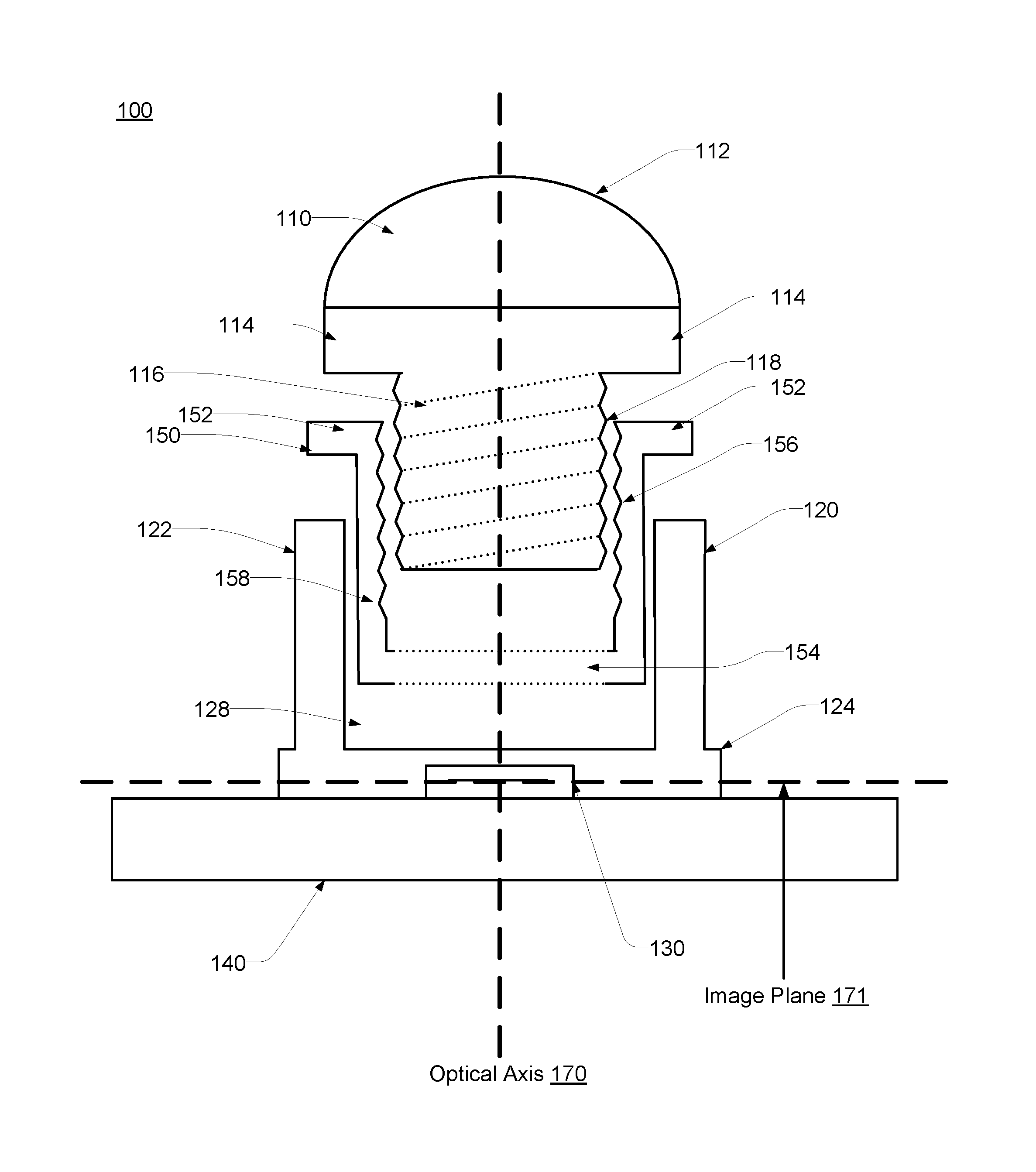 Integrated Sensor and Lens Assembly with Post-tuning Optical Alignment