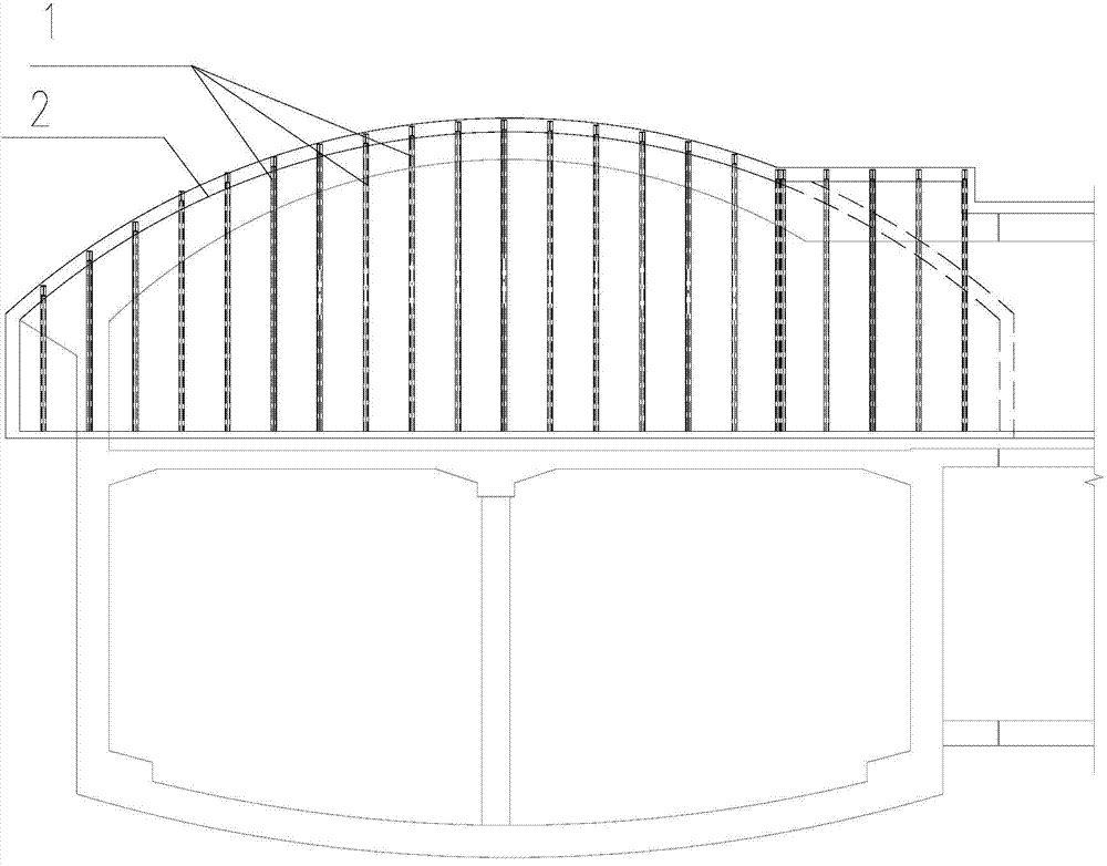 Low-channel progressive construction tunnel entrance method of subway mined tunnel