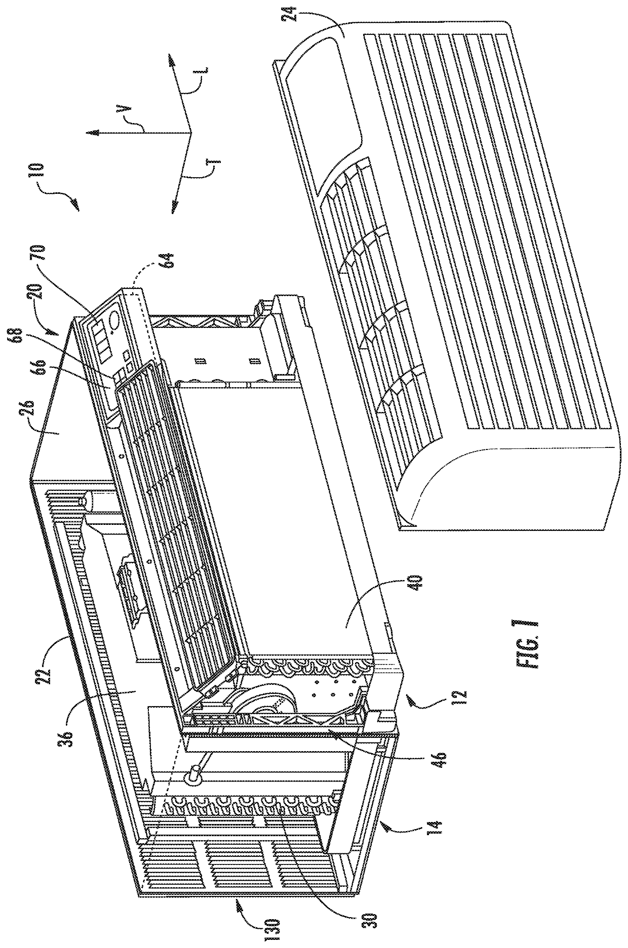 Fan assembly for a packaged terminal air conditioner unit