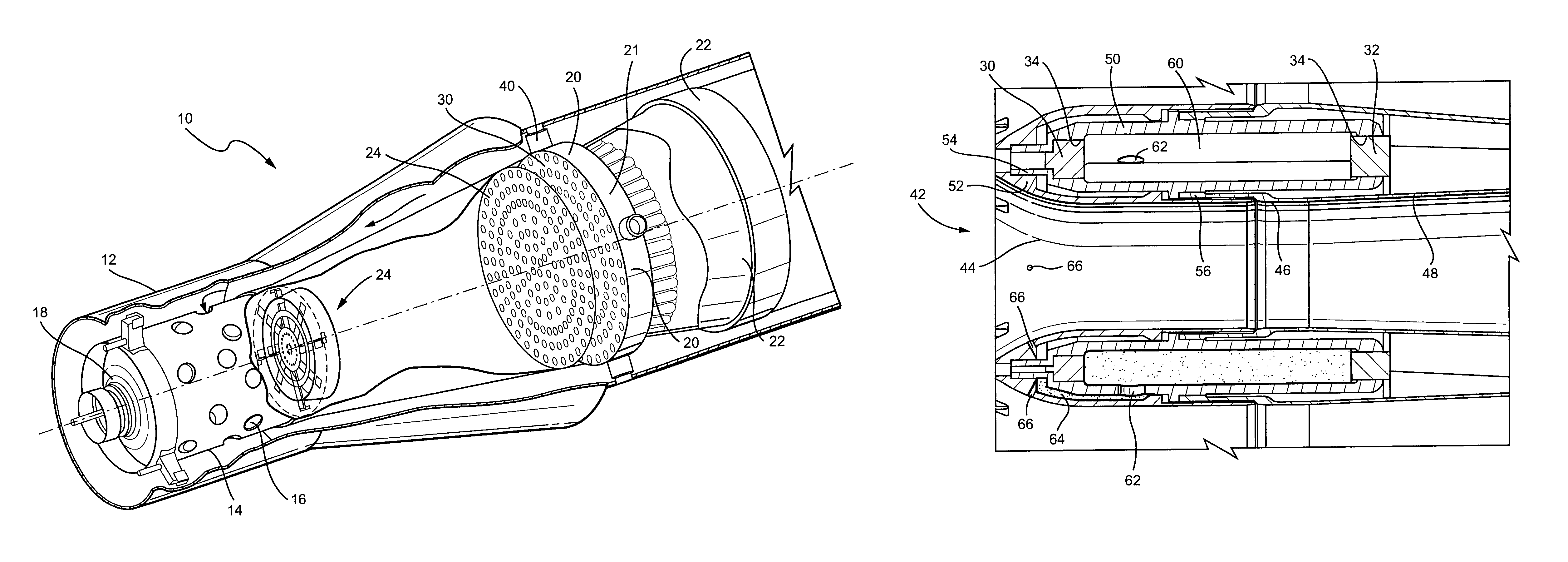 Multi-sided diffuser for a venturi in a fuel injector for a gas turbine