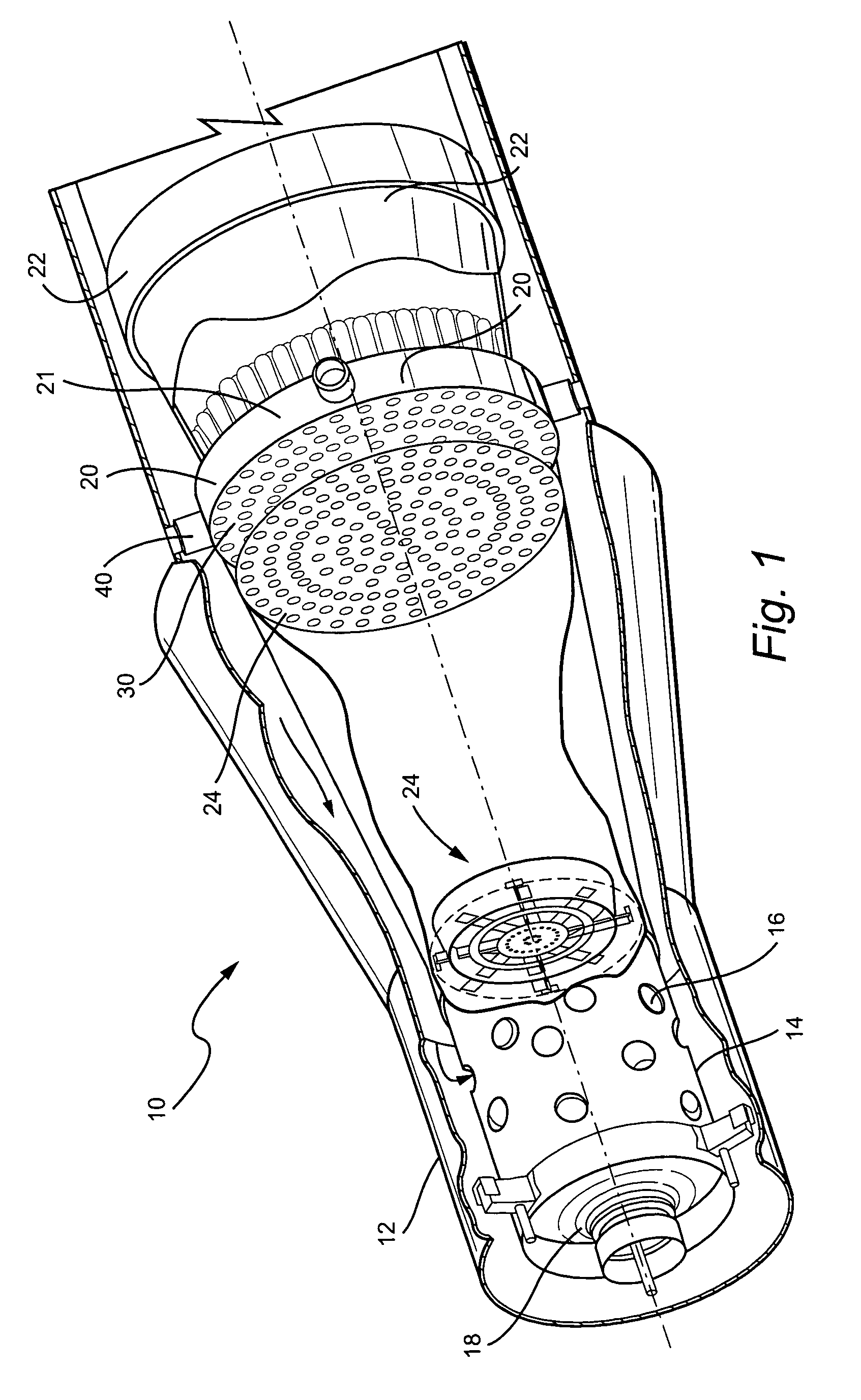 Multi-sided diffuser for a venturi in a fuel injector for a gas turbine