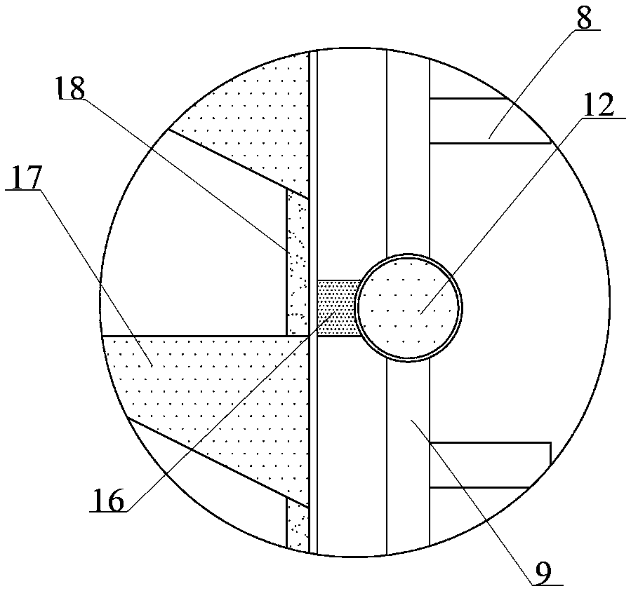 Retaining wall structure used for civil construction and construction method thereof