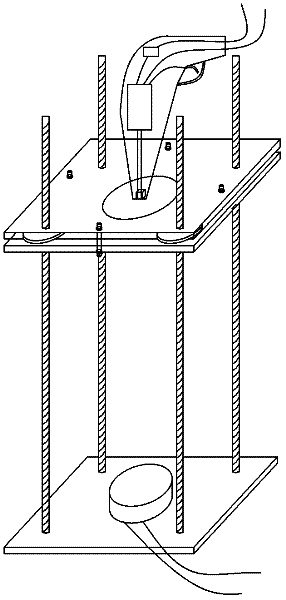 Portable rapid testing device for strength of concrete test block