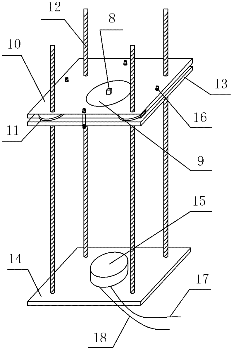 Portable rapid testing device for strength of concrete test block