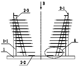 Box girder casting method and forming die frame for box girder steel reinforcement framework