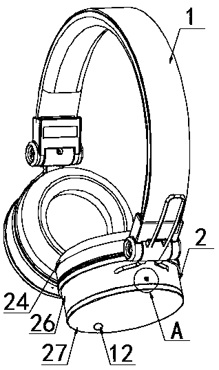 Head-mounted noise reduction earphone device capable of correcting noise reduction effect, and correction method