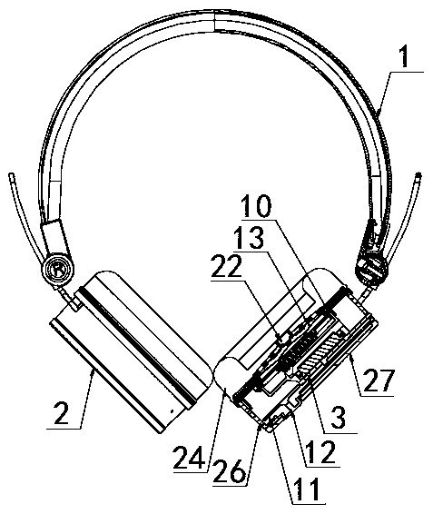 Head-mounted noise reduction earphone device capable of correcting noise reduction effect, and correction method