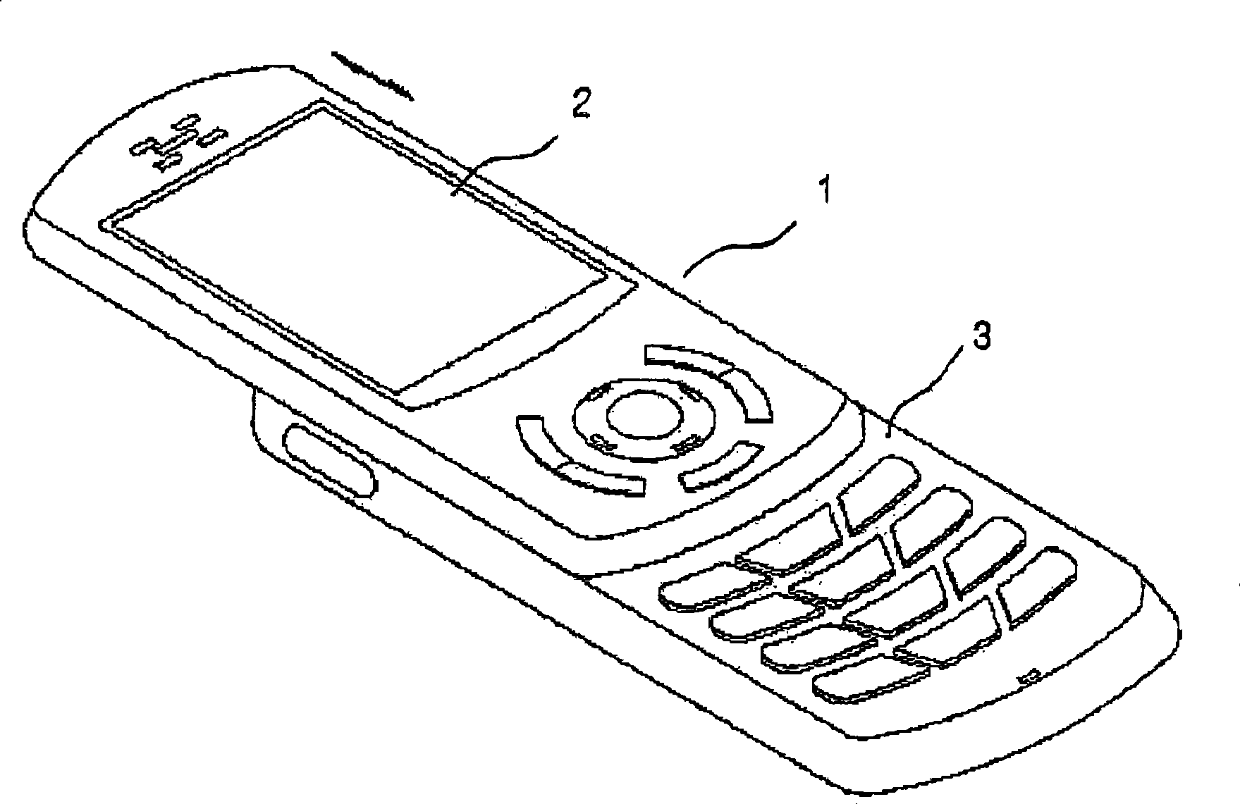 Cellular phone of slide-down opening and closing type