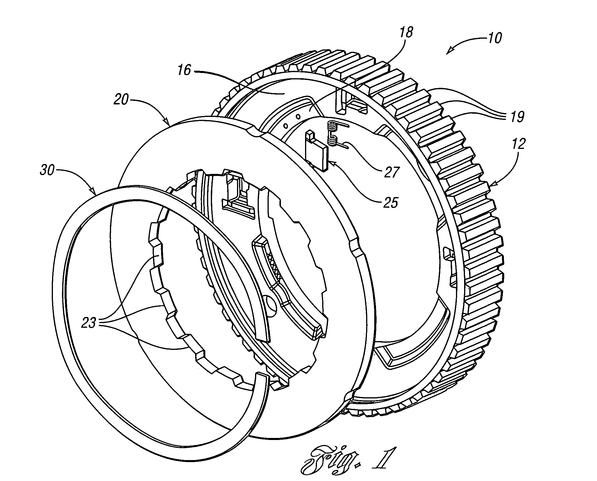 Overrunning coupling assembly having improved shift feel and/or noise reduction