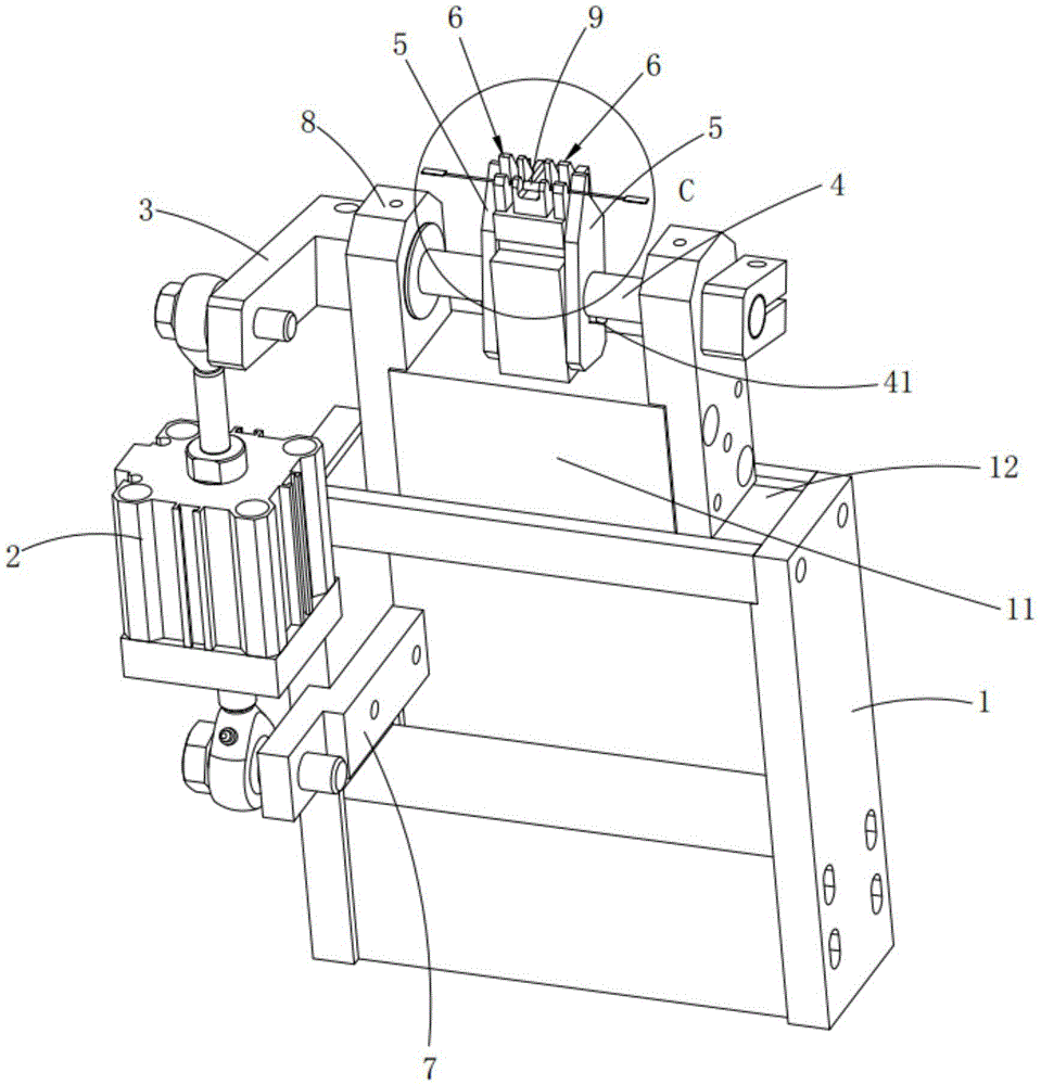 A material cutting mechanism