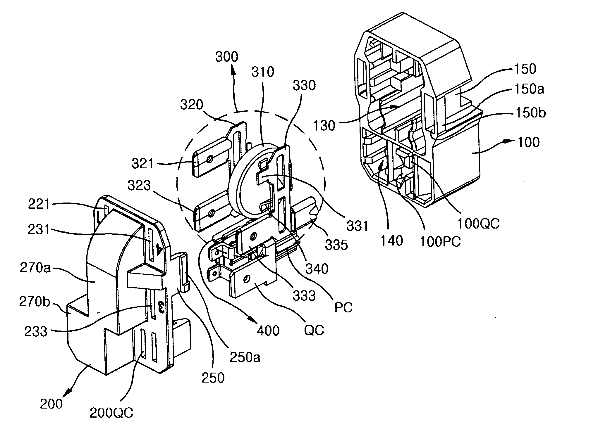 Connecting package for refrigerator compressor