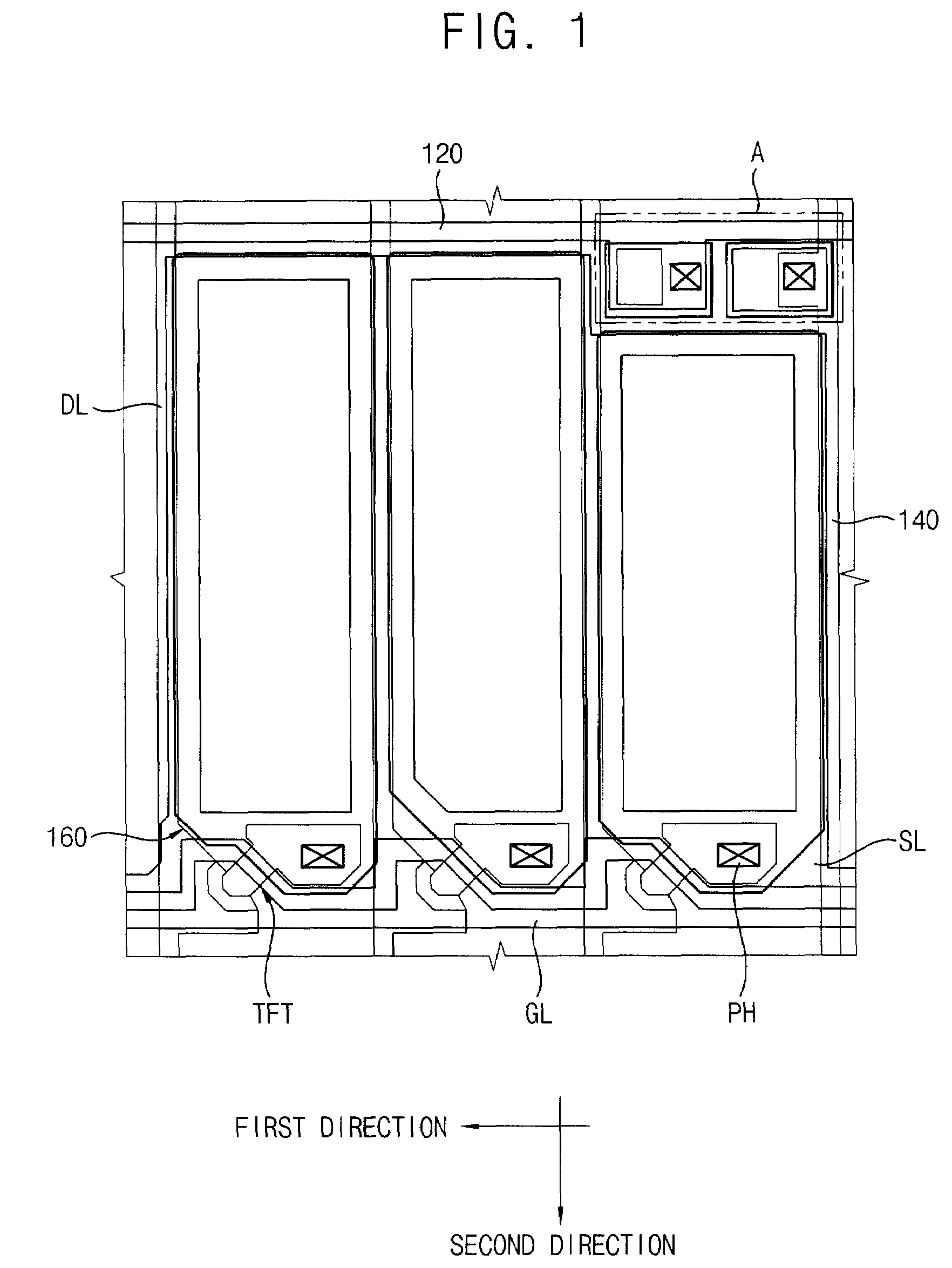 Array substrate and display panel having the same with particular sensor electrodes