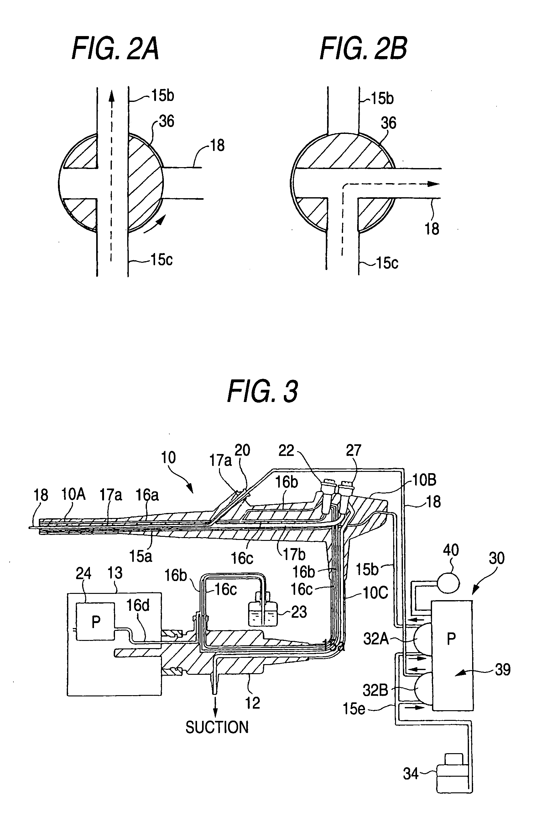 Water feeding device for endoscope