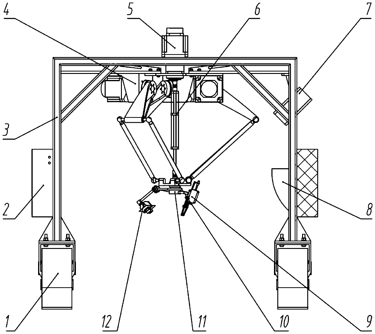 Parallel automatic famous high-quality tea picking robot