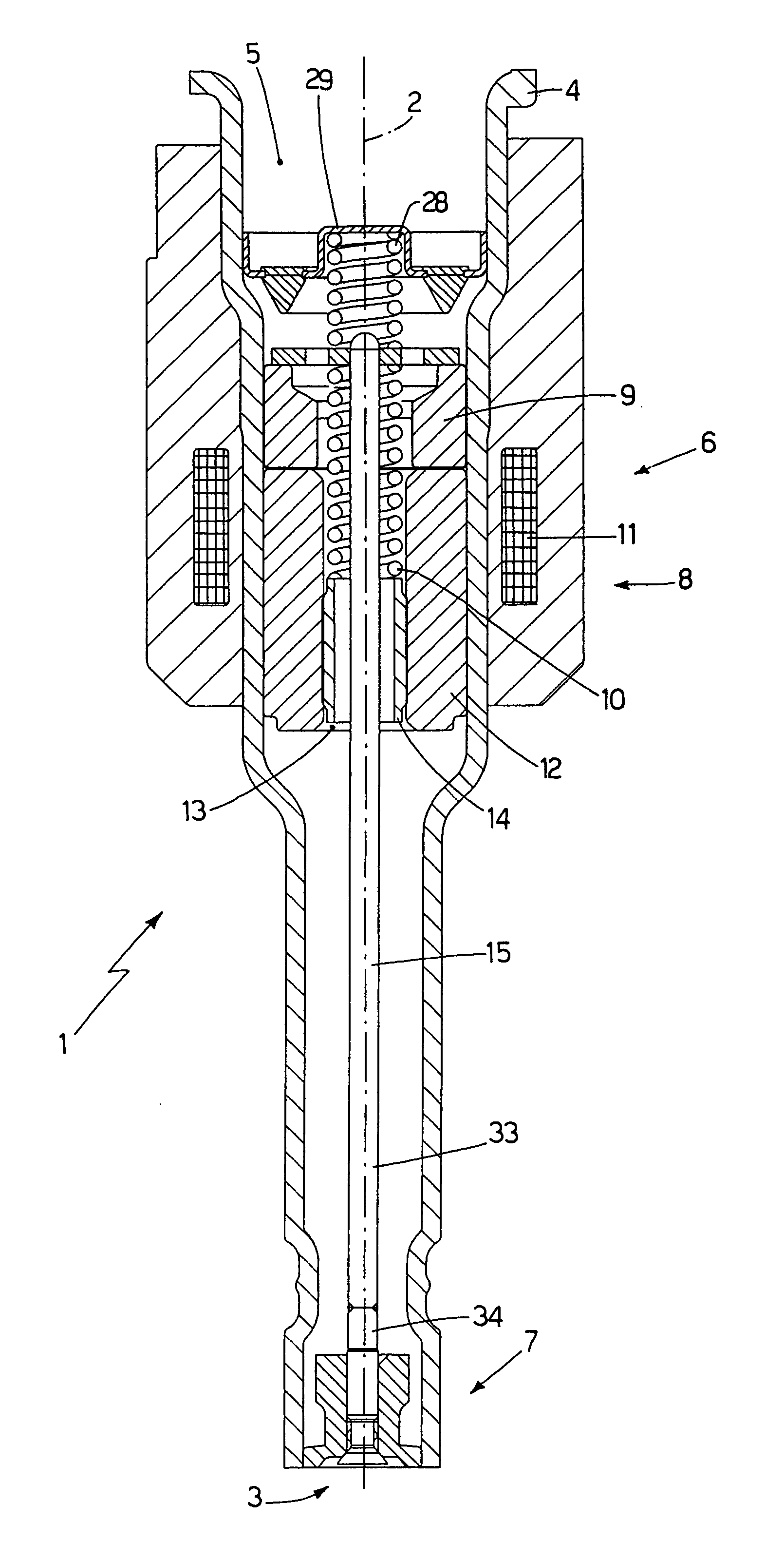Fuel injector with electromagnetic actuator