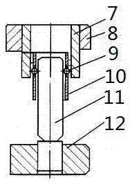 Guide structure for blanking die