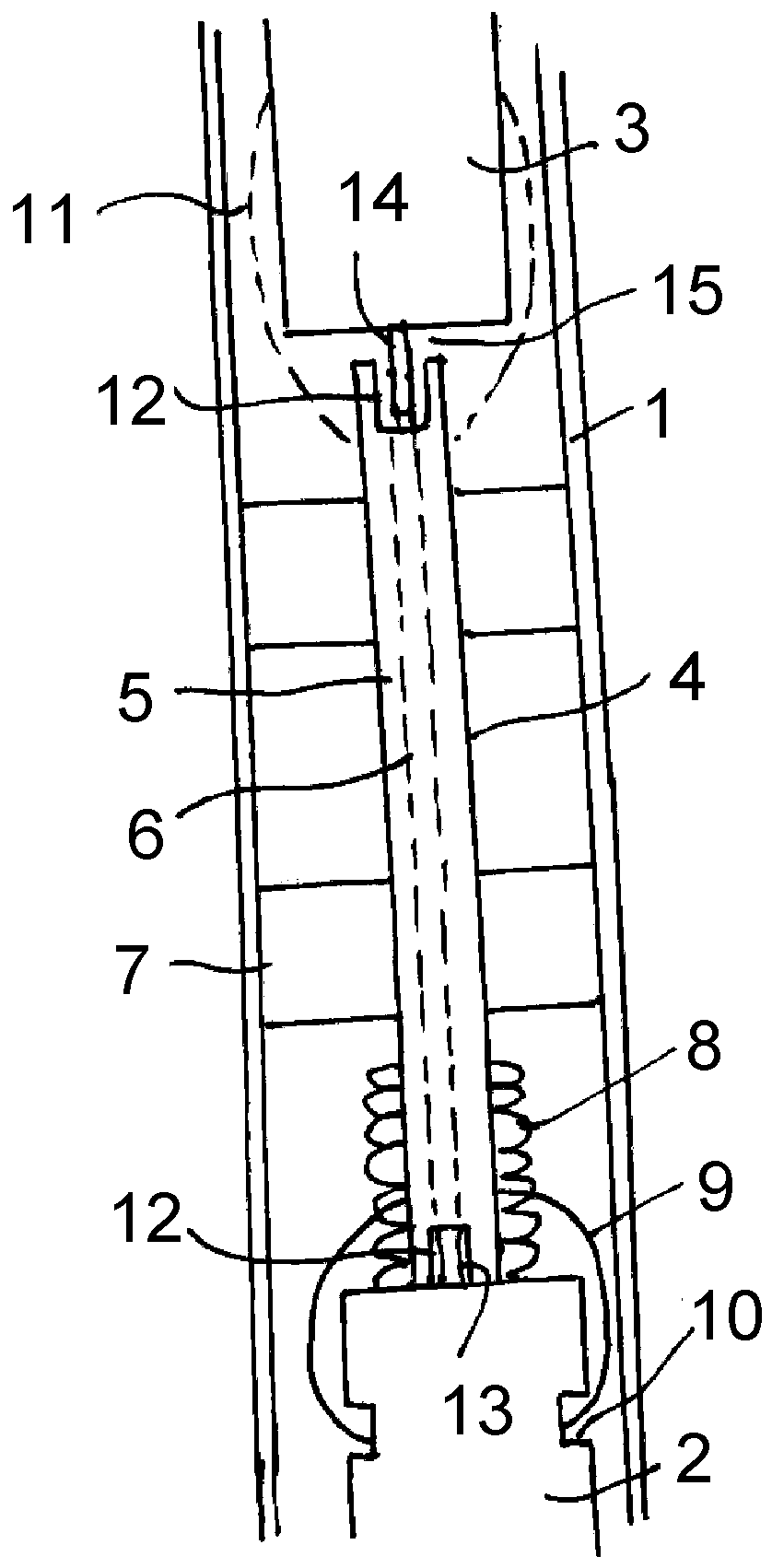 Injector and contact elements therefor