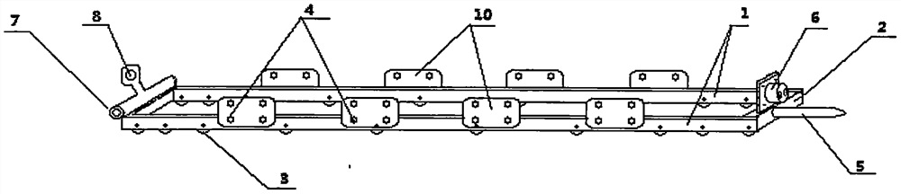 Battery replacement bracket for power battery of electric vehicle