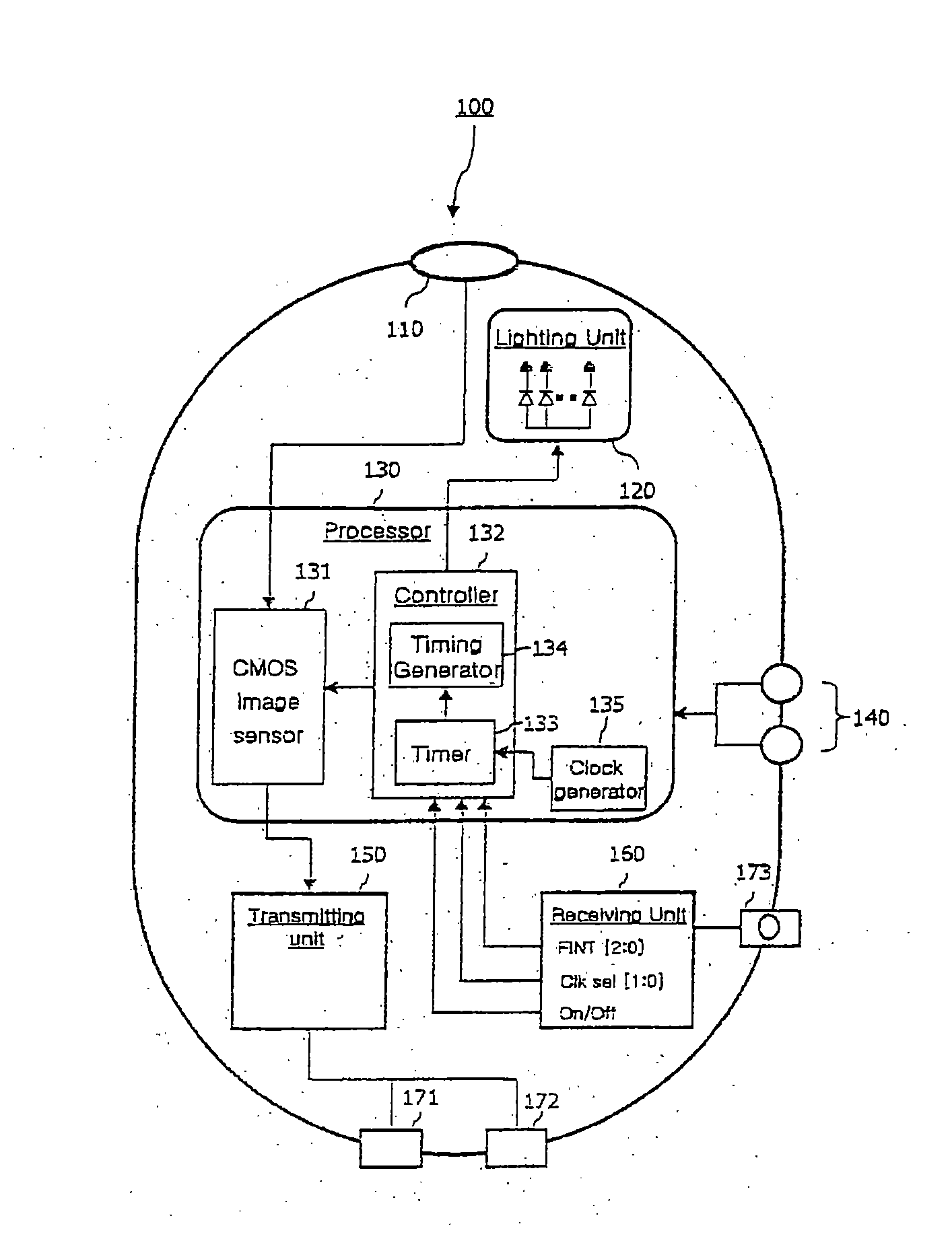 Capsule-type endoscope capable of controlling frame rate of image