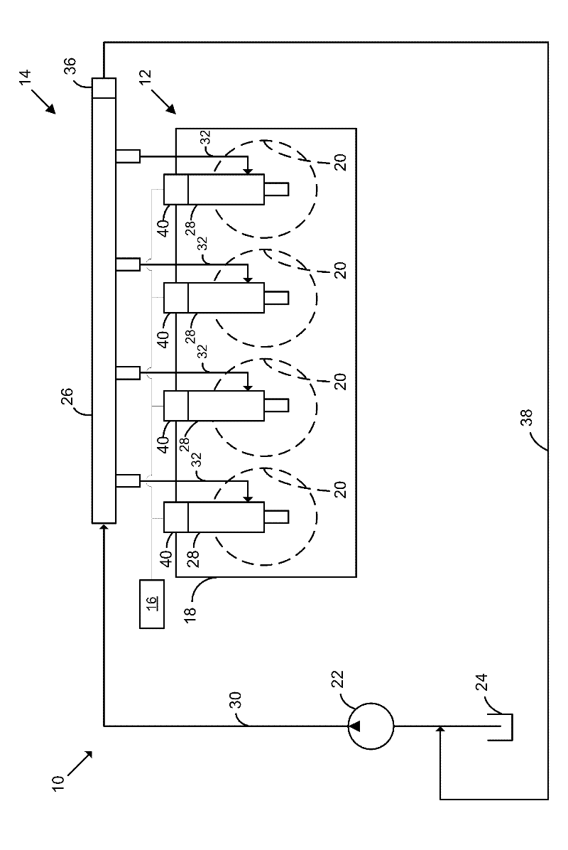 Engine assembly including fuel system with fuel line connector