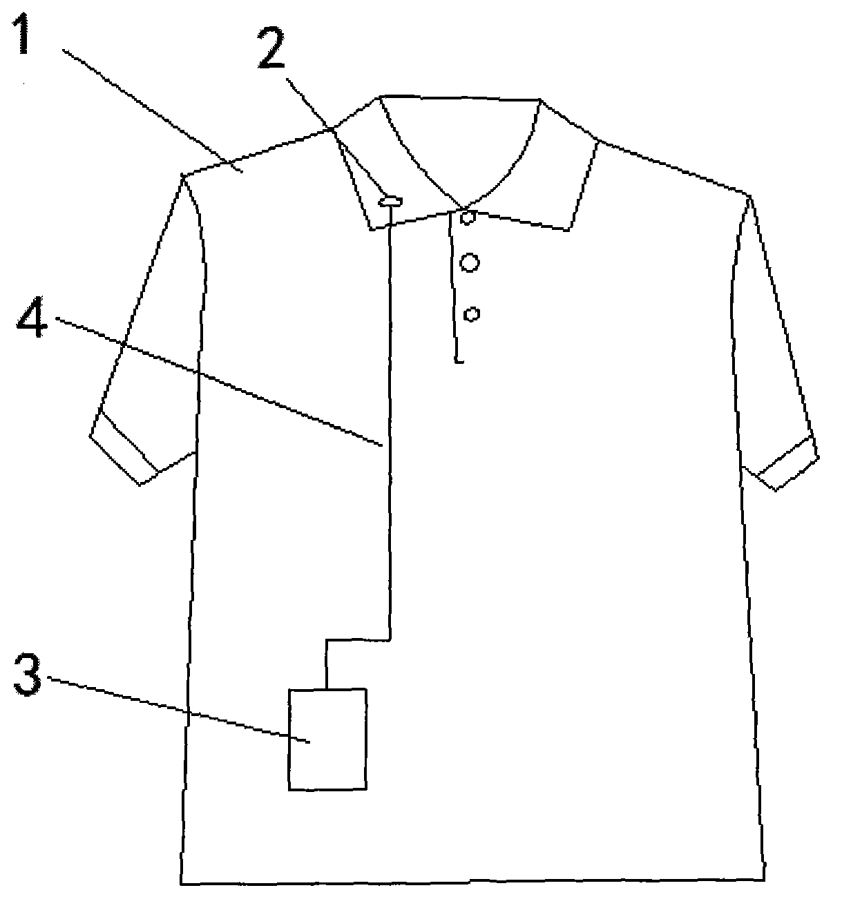Water absorbing and guiding clothing with loudspeaker