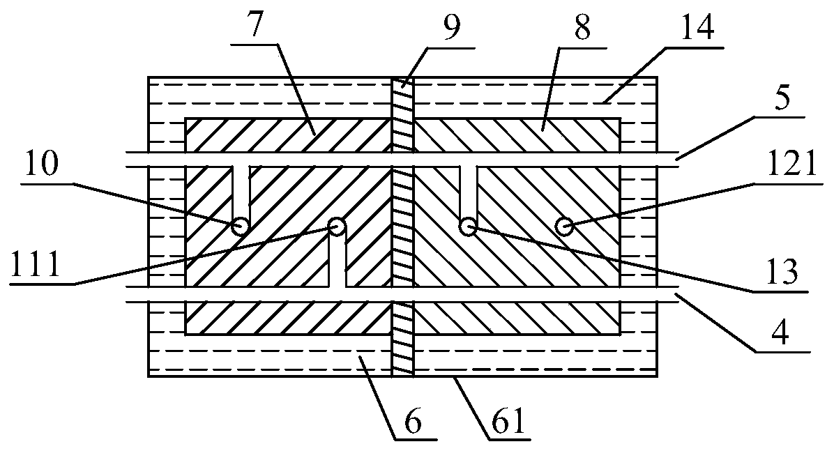 Parallel breathing type double-plate silo solid carbon fuel cell stack and power generation method thereof