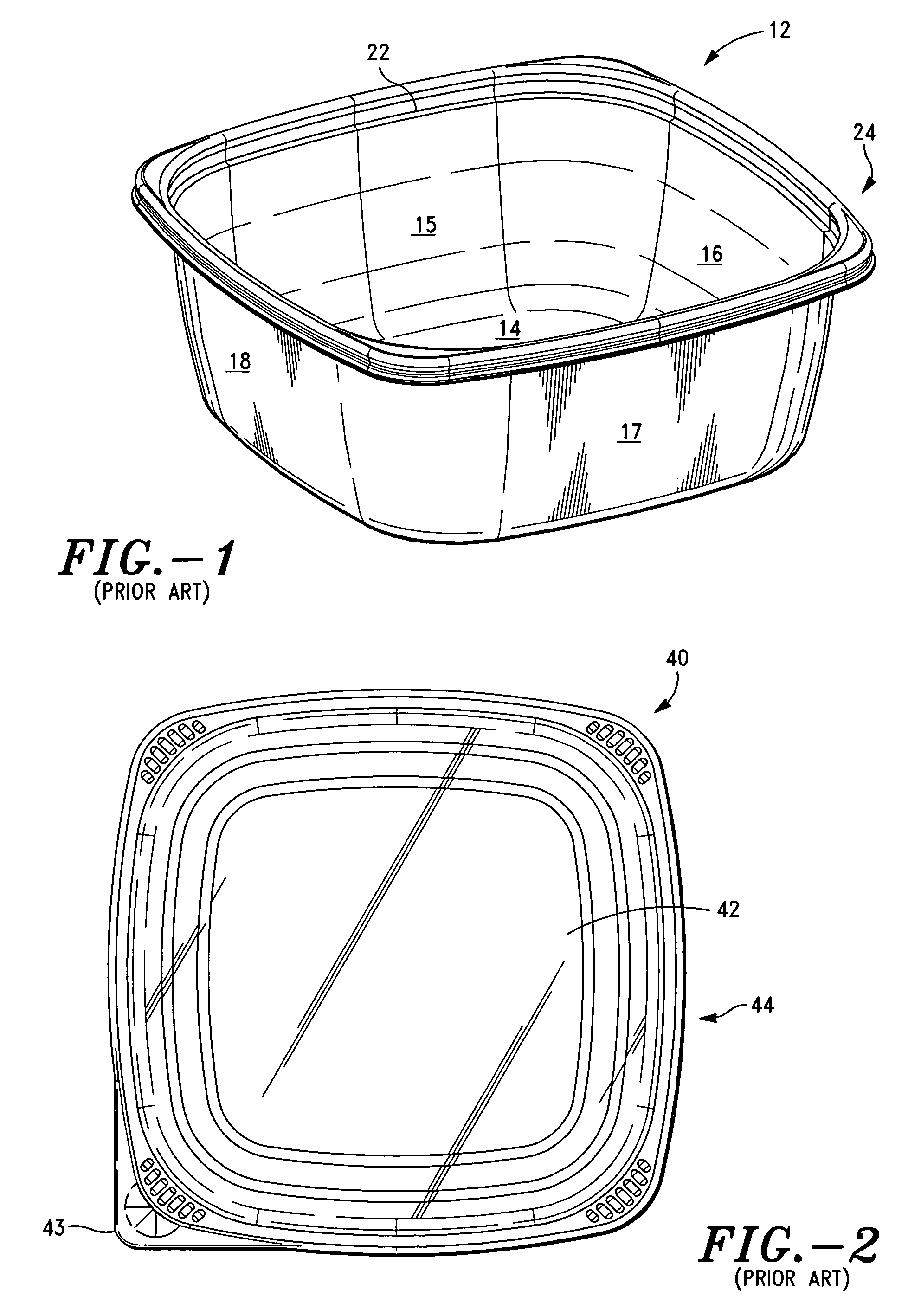Ventable container assembly