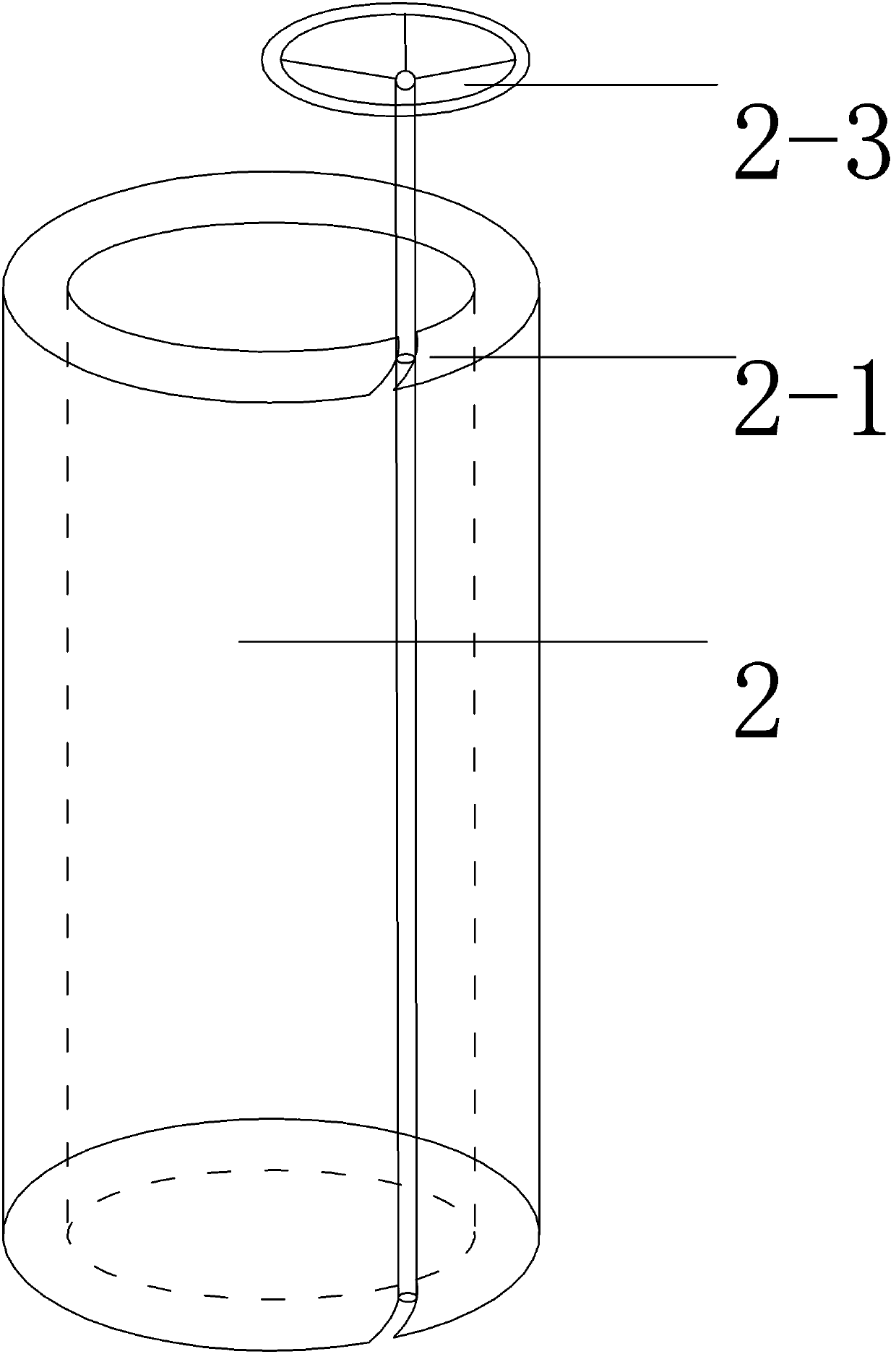 Rock tensile strength in-situ test device and method