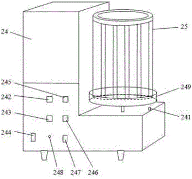 Testing device and testing method of hot-shrinkage rate of chemical fiber filament