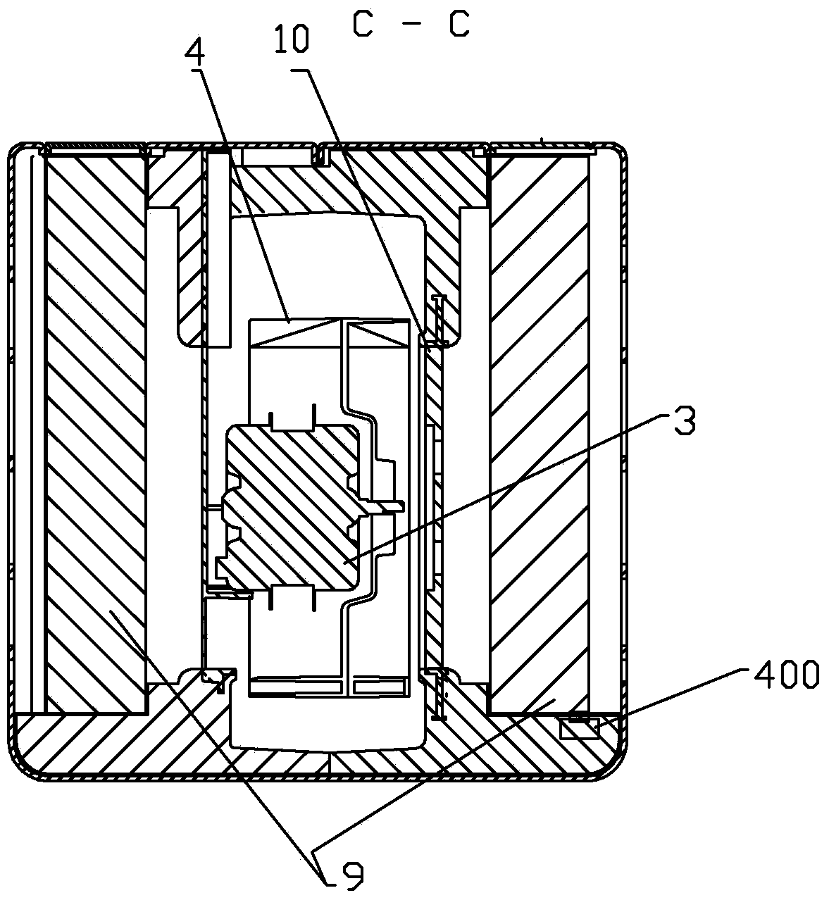 Bidirectional air intake tower type air purifier structure