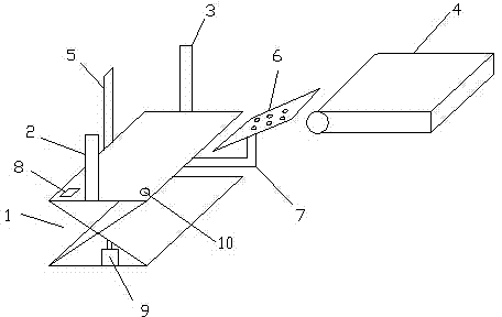 Blowing paper splicing device