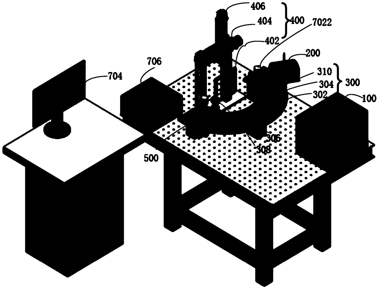 Experimental device of terahertz radar scattering imaging