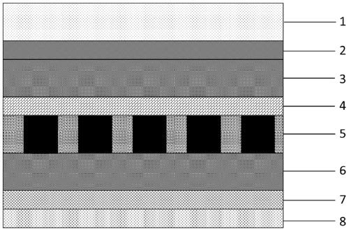 Anti-reflection and light orientation composite film and preparation method and application thereof