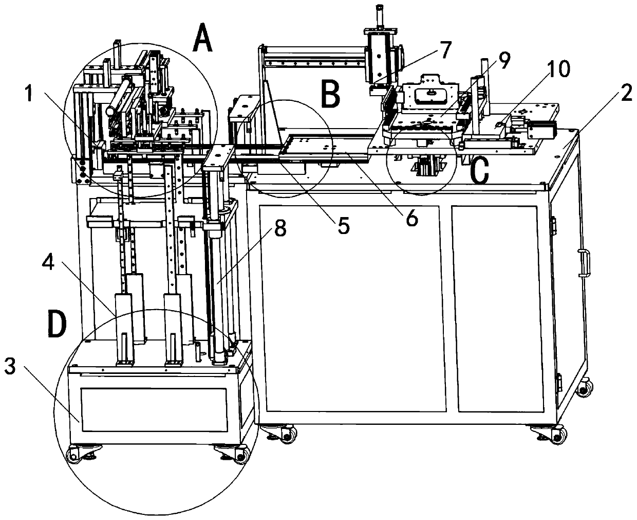 High-efficiency impact grinding and slotting device used for aviation equipment pipe bodies