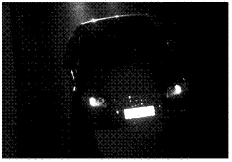 On-state judging method of headlights on full beam of night-driving cars based on morphological characteristics
