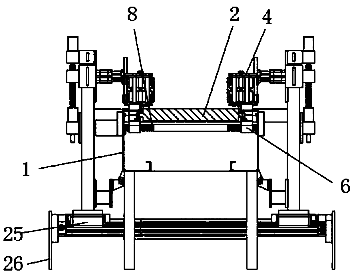 HDPE water supply pipe machining conveying device