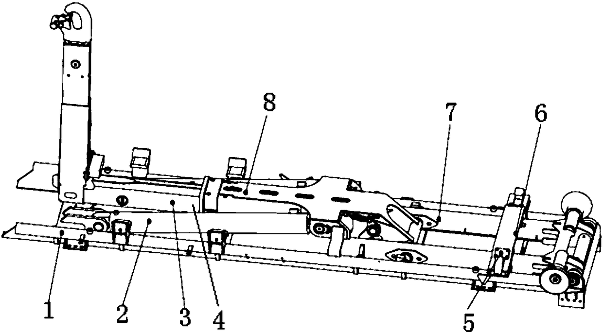 Intelligent control system of detachable container type garbage truck