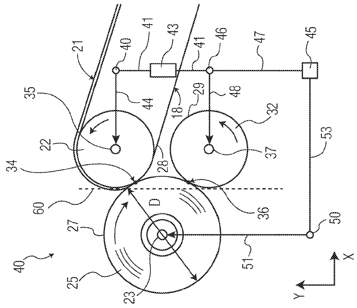 Web winding device