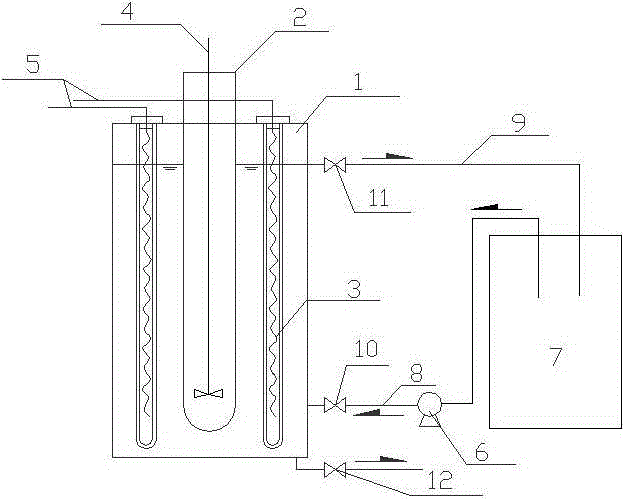 Method and device for removing ronidazole in water