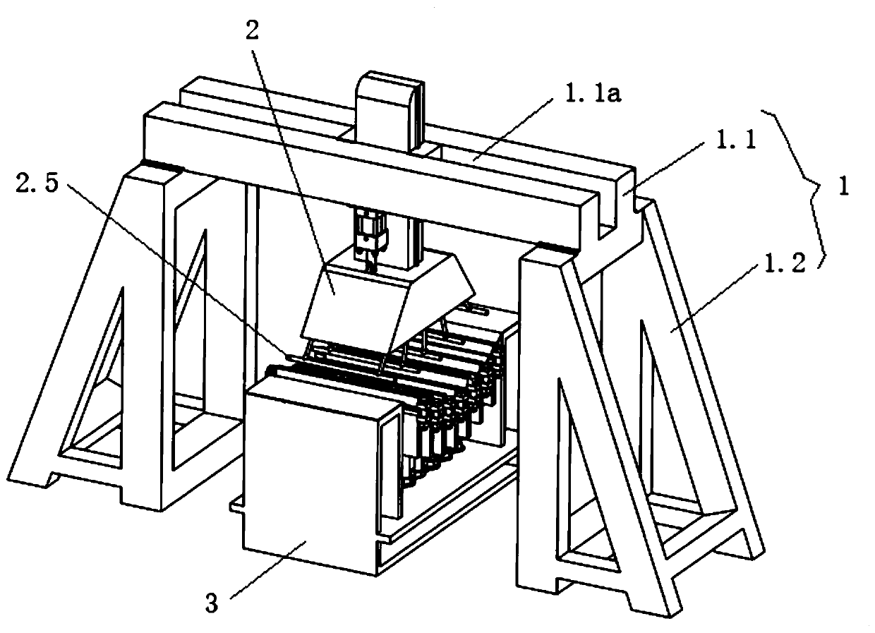 Mechanical loading creep age forming device