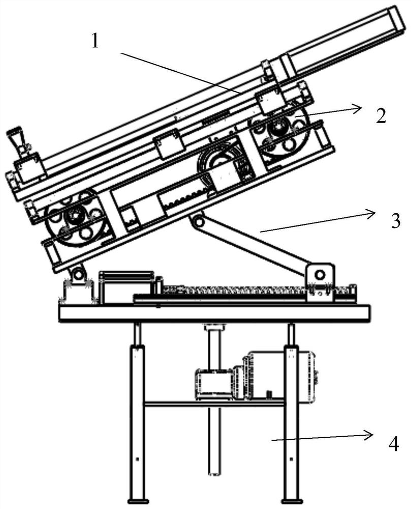 A tile screen printing machine mesh cleaning and adsorption equipment